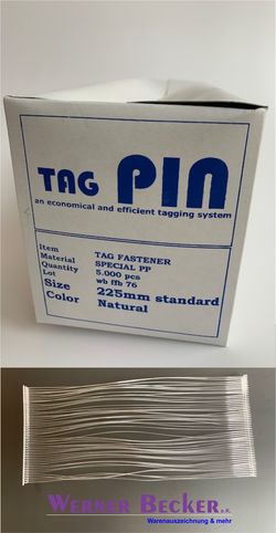 TagPIN Standard transparent (PP) - 225 mm TagPIN (PP)