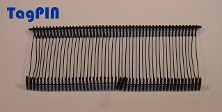 TagPIN  farbig Standard�(PP) - 40 mm schwarz TagPIN (PP)