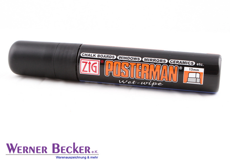 Marker Illumigraph - 15 mm  schwarz Postermann wet wipe PMA-770