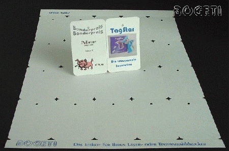 Bogeti-lables - Bogeti-Etiketten 42x 67mm