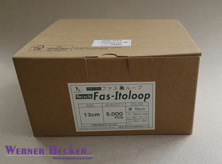 Fas-Itoloop (Baumwoll-Look) - 130 mm schwarz