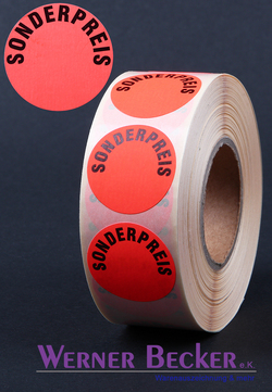 Haftetiketten - � 30 mm "SONDERPREIS"