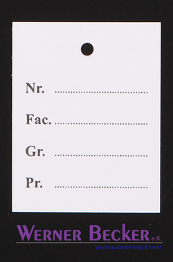  - Gr��e 35 x 45 mm (Nr. Fac. Gr.  Pr.)