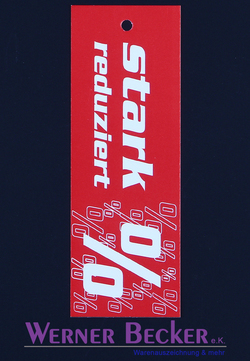  - Gr��e 85 x 30 mm "stark reduziert %"