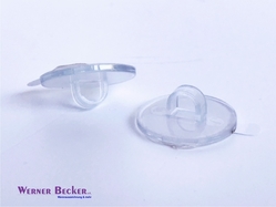 Klebekn�pfe / Displayhaken - Klebekn�pfe transparent mit gro�er �se
